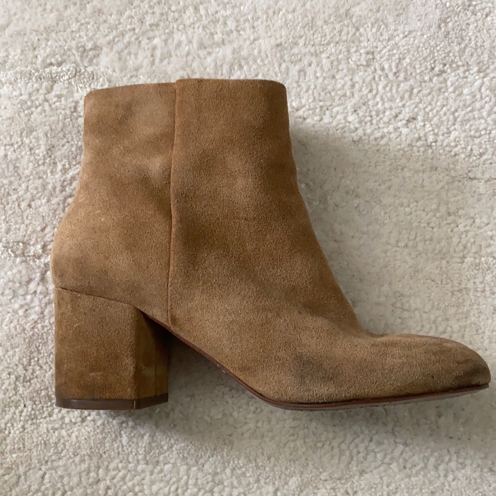 SPLENDID Dark Suede Chunky Heel